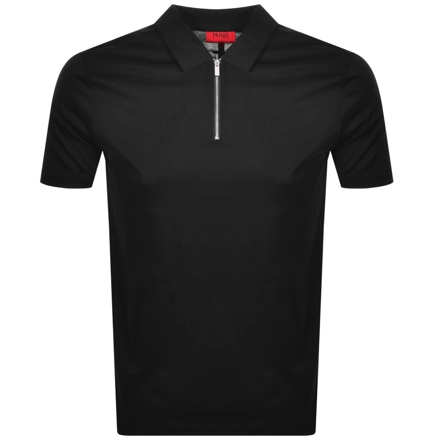 Alternative Image for ProductHUGO Dilvio Zip Polo T Shirt Black1